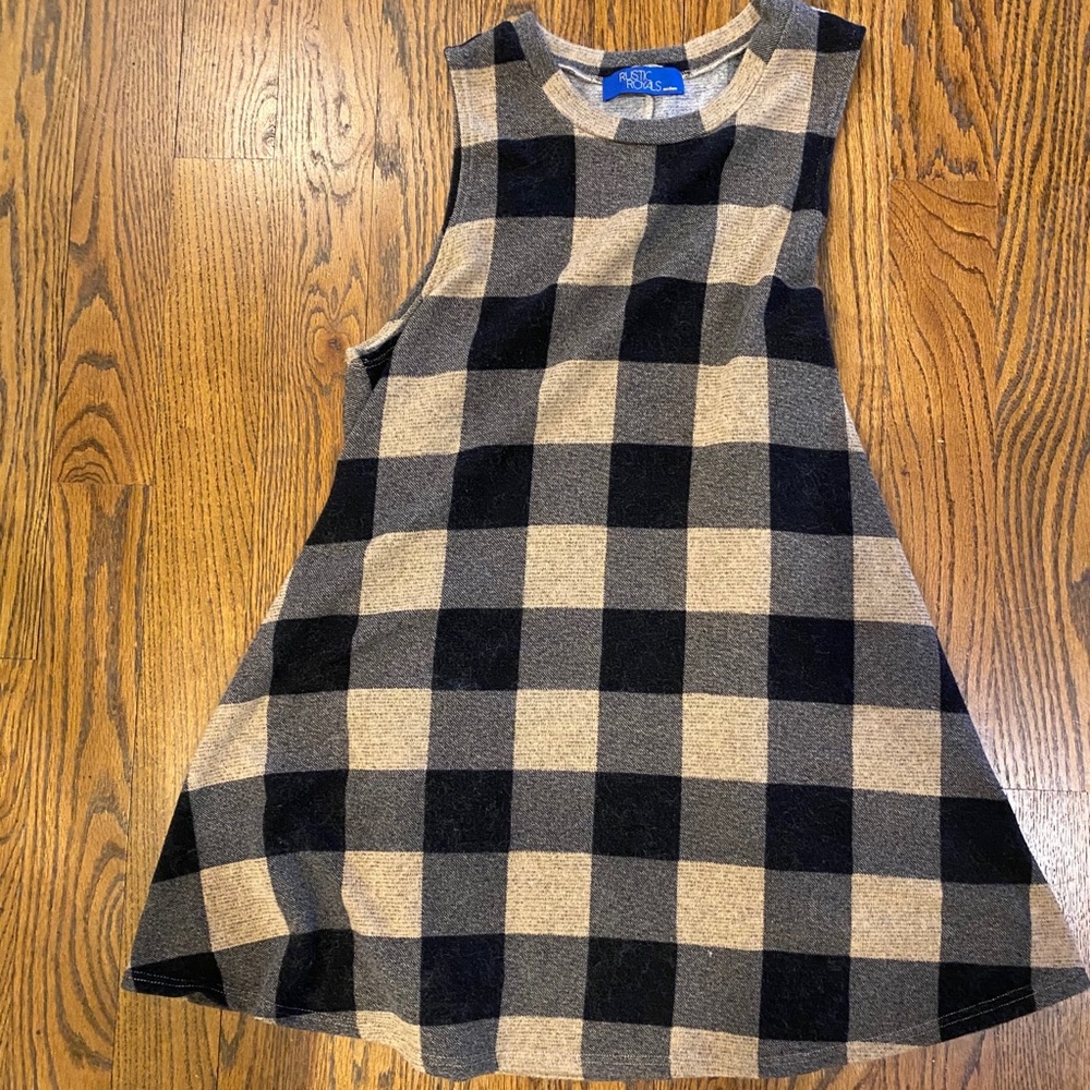 Flannel swing dress